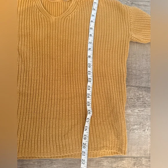 Jenni Kayne Mustard Fisherman Sweater XXS - Picture 8 of 9